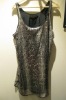 100% Polyester Mesh W/Sequins ladies' dress