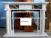 White Marble Fireplace