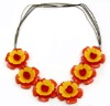 2012 Hot sales Fashion Design Flower Acrylic Necelace For Party(JW-5008)