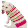 Fashion Cuter knitting Fuzzy Striped Dog Sweater