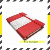 Leather cover notebook with elastic band