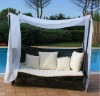 canopy high quality garden rattan daybed