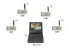 hot sell, easy use 2.4GHz usb 4 quad monitor indoor digital wireless camera, handheld wireless camera