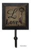 Cute Shabby Metal Love Hook for Wall Decor