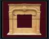 Yellow Simple Marble Fireplace Surround