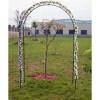 Iron flower rose arch