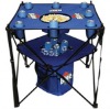 Folding camping table with cooler bag