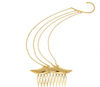 Fashion accessories- Gold tone moustache hair combs