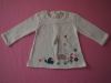 cotton baby girl print top,long sleeve round neck T-shirt