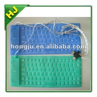 Flexible 85keys or 109keys USB silicone keyboard