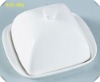 6.25'' porcelain square butter dish