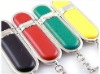 Wholesale OEM leather case usb flash drive easy logo printing