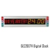 Coach and city bus train subway digital clock