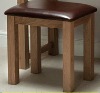 Solid Oak Dressing Stool