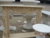 Carved Marble Fireplace