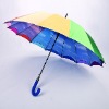 Blue sky and white cloud printed straight umbrella