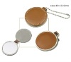 fashion leather travel mirror