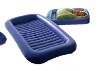 sleeping blue air mattress