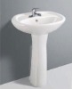 Wash basin with pedestal