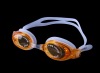 Adult silicone swimming goggles with anti-fog