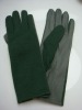 Nomex and Leather Pilot Gloves, green, fire-resistant