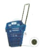 Supermaket shopping basket with wheels