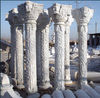 300cm high white marble columns