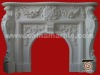 Indoor Casrved Marble Fireplace surround