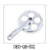 Steel salable chainwheel and crank