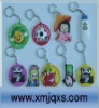 Popular OEM promotional silicone rubber keychain /OEM keychain