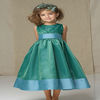 Simple Jewel Neckline Plastic Satin Flower Girl Dresses