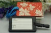 2012 new fashion embossed design PVC luggage tag