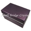 crystal wooden box