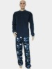 men 100% polyester pyjamas of printed polar fleece