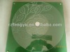 Glass Lazy susan turntable with screen printing design