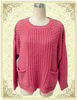 Supplier sweater pullover long sleeve acrylic & mohair