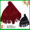 Sequined embroidery scarf hair ball