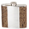 Duplex steel hip flask