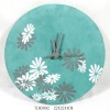 suede wall clock