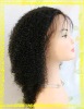 Full lace wig/French lace with stretch material /Afros curl/12"/100% Indian Remy Hair/120%