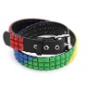 stud leather belt pyramid belt PU belt