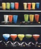 colorful glassware