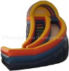 Inflatable curve slide