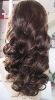 Curly Remy human hair full lace wigs / accept alipay & Paypal