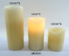 pillar LED candle - dripping finish