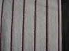 yarn-dyed striped microfiber towel