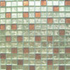 bathroom golden leaf glass mosaic