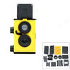 LOMO-001 DIY Assemble Plastic Twin Lens Reflex Camera - Yellow + Black