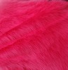 Faux plush fur fleece