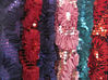 net ribbon rosette fabric with sequin embroidery for tablecloth table linen decoration fabric